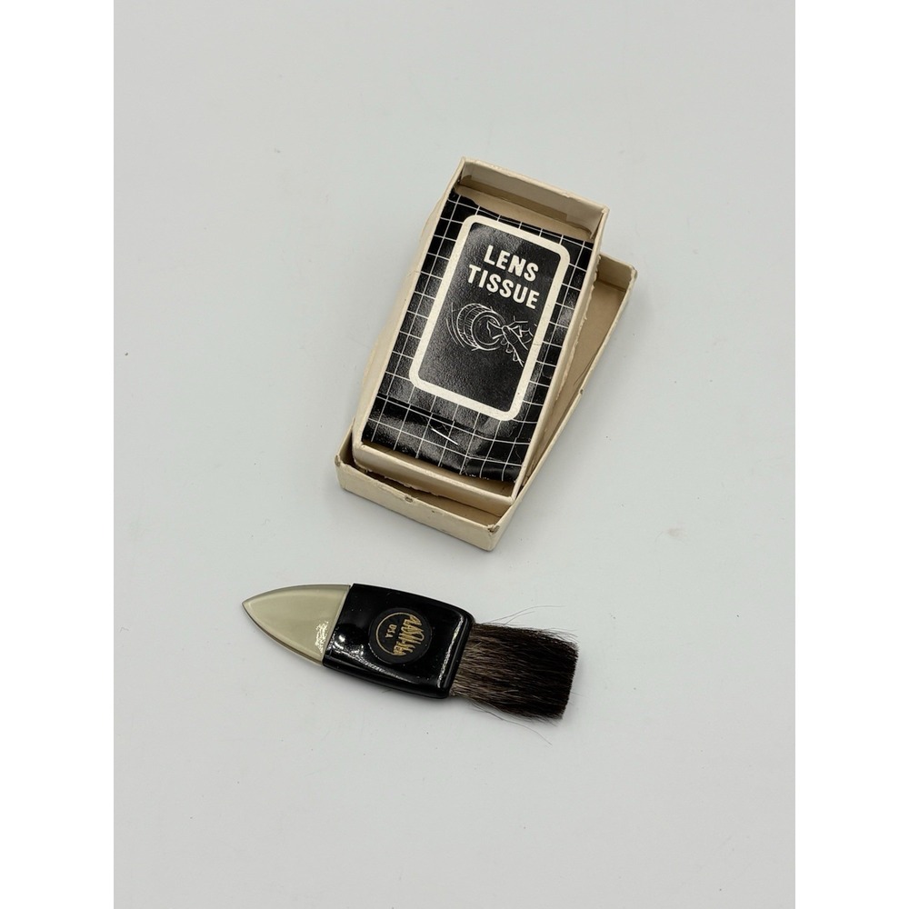 Milo Camels Hair Lens & Negative Brush Vintage Photography Tools Original Box